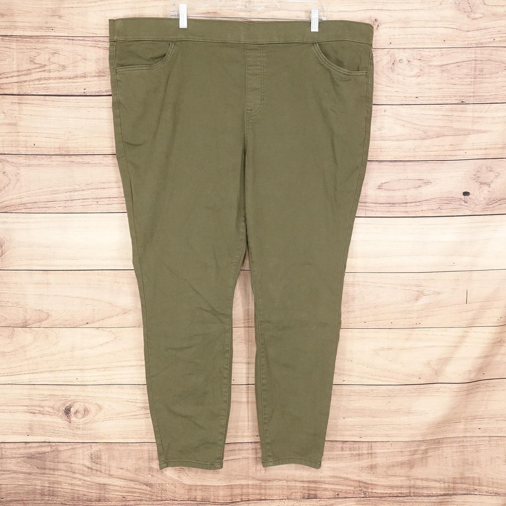 Sonoma Goods For Life Jegging Jeans Womens 22W Green Stretch 47x27 Denim